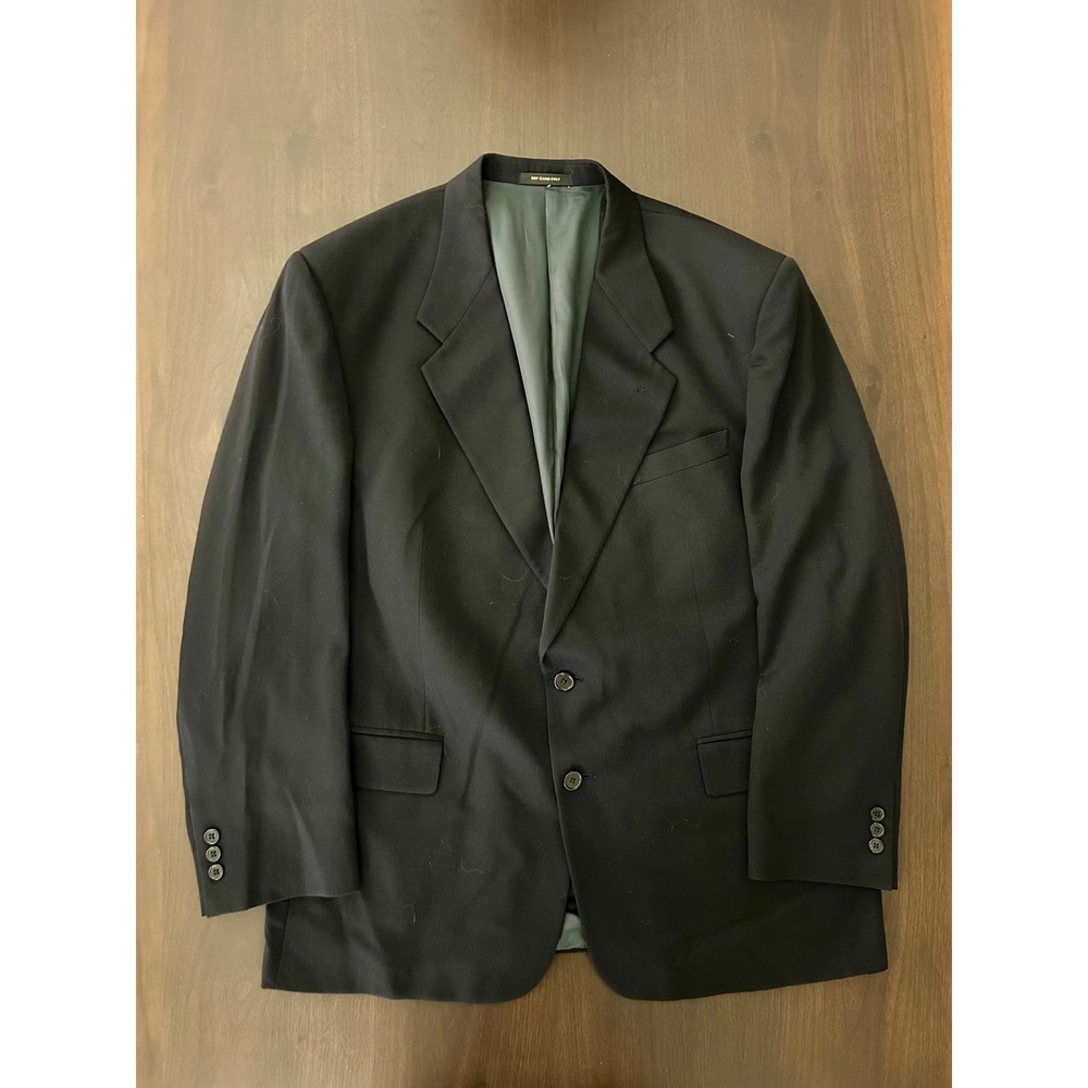 Monsieur Givenchy Vintage Black Blazer Two Button Sport Coat Union Made USA
